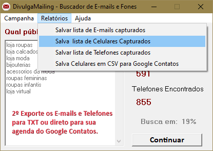 envio de emails em massa